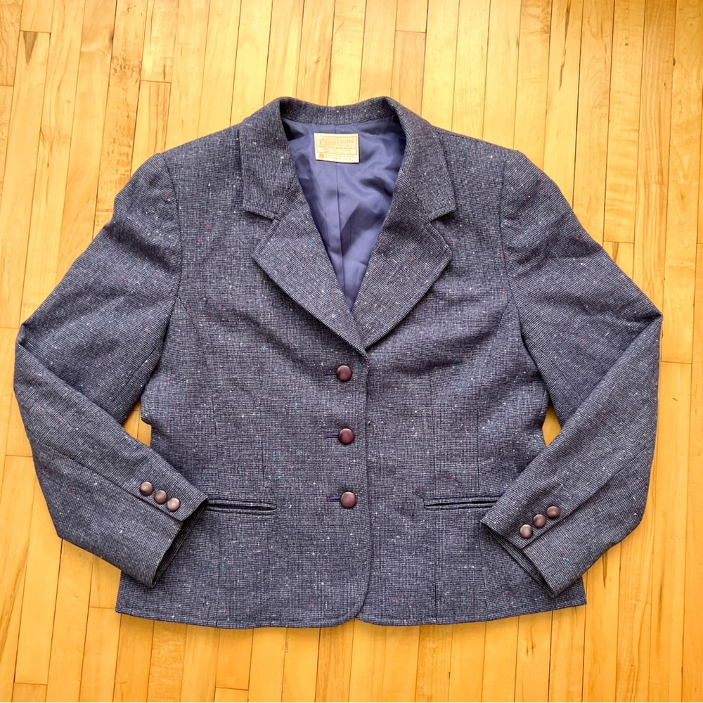 Pendleton Vintage 70’s Women’s 3/4 Sleeve Virgin Wool Blazer